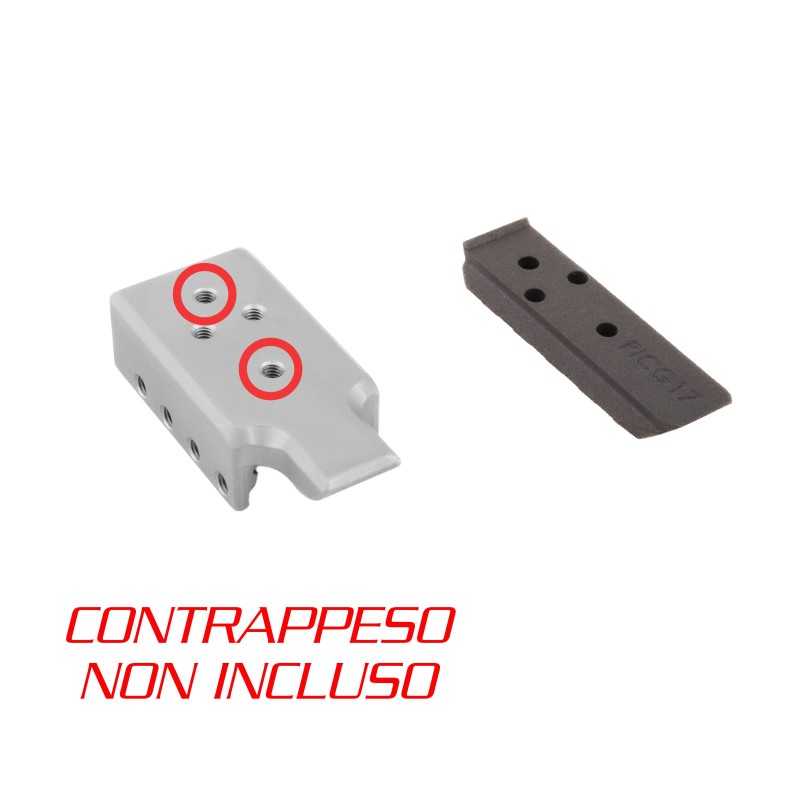 Picatinny per contrappesi Glock 17 - Toni System