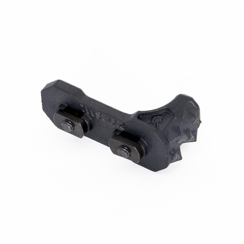 M-Lok barricade stop with finger rest