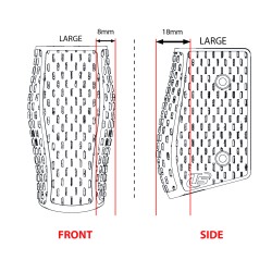 Impugnatura Large track wraparound in polimero per Canik Rival-S