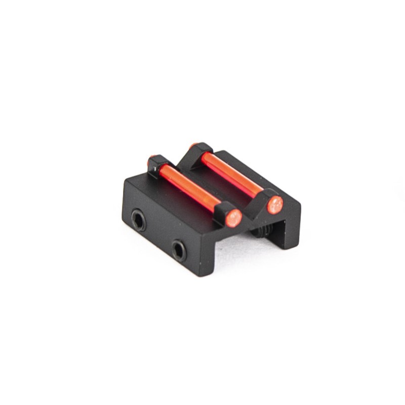 Rear sight for rib less than 10,1mm with red optic fiber 1,5 mm