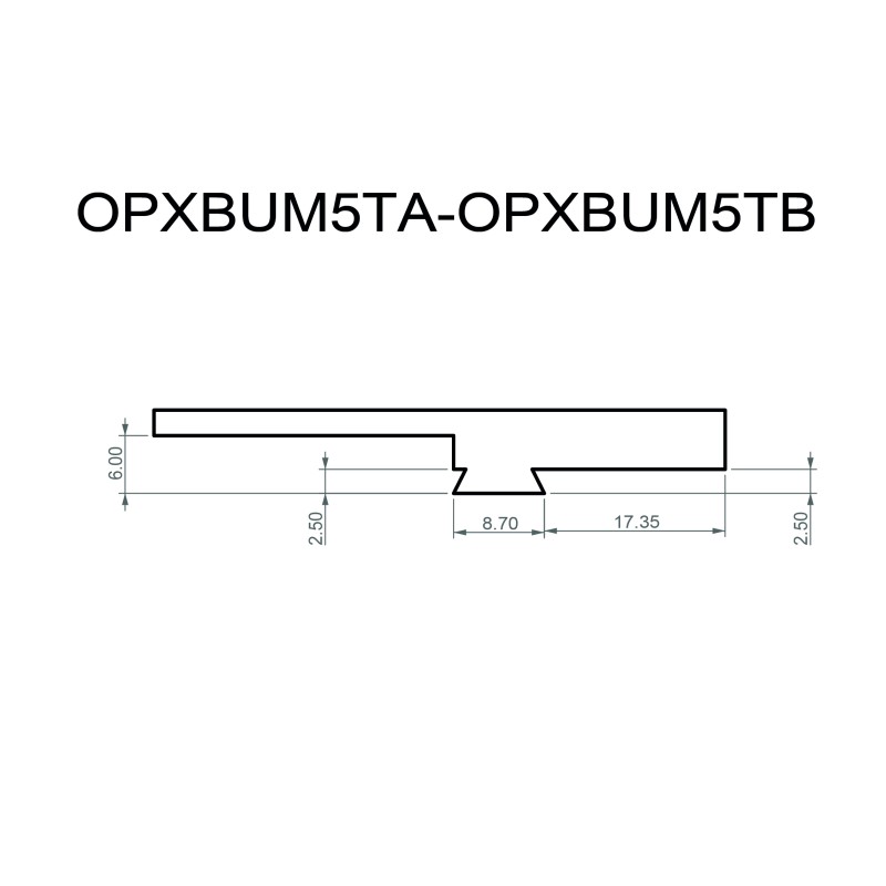 Red dot dovetail base plate (type A) for  Bul M5 Tactical
