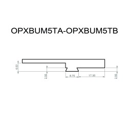 Red dot dovetail base plate (type B) for Bul M5 tactical