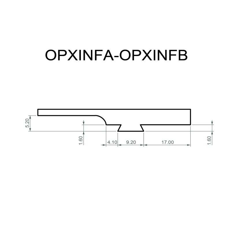 Dovetail base plate for red dot (type B) for Infinity
