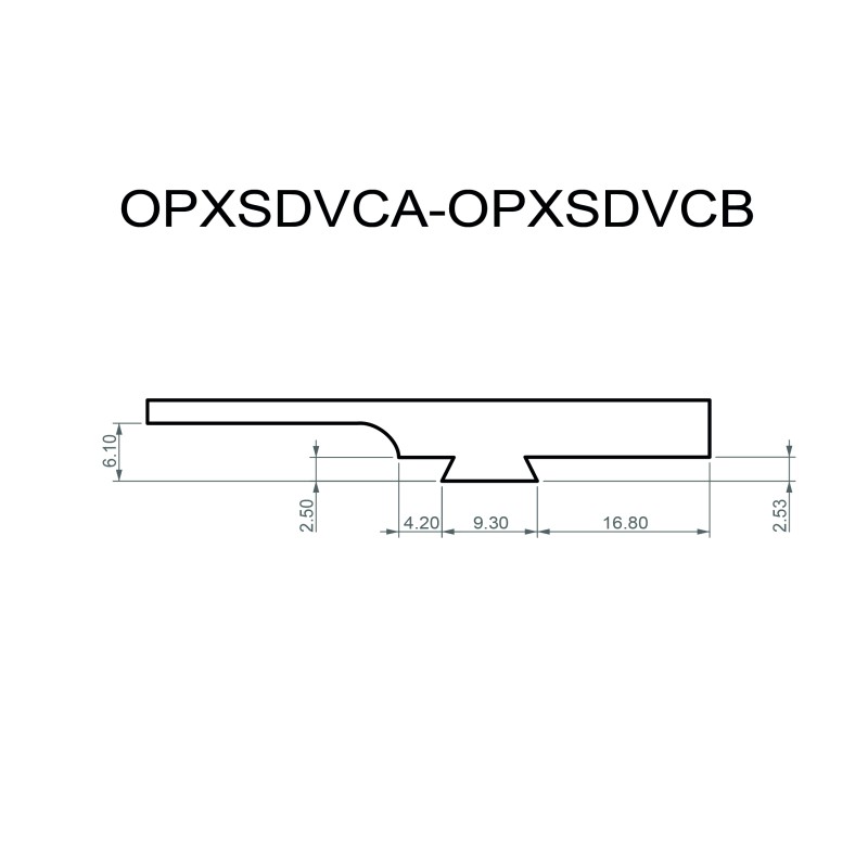 Red dot dovetail base plate (type B) for STI 2011 DVC LIMITED