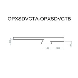 Red dot dovetail base plate (type B) for STI 2011 DVC Tactical e Nighthawk