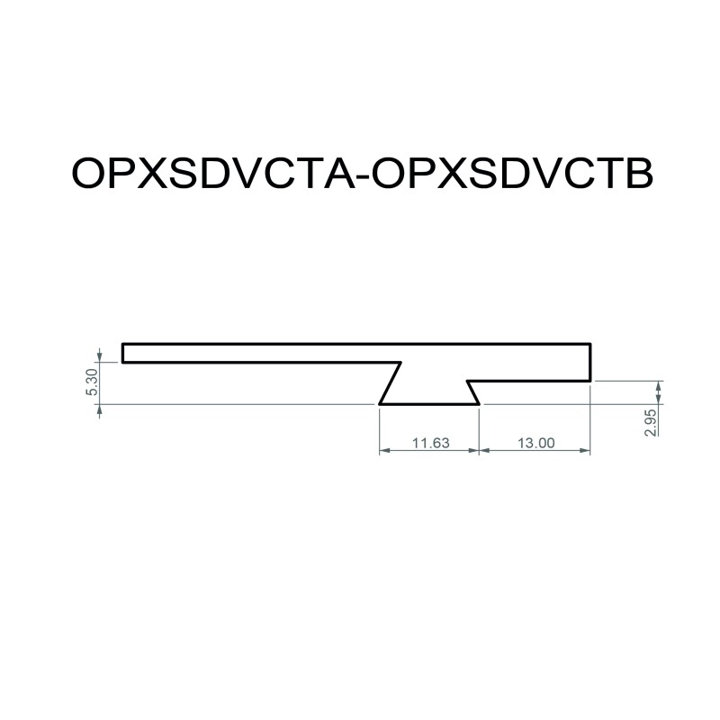 Red dot dovetail base plate (type B) for STI 2011 DVC Tactical e Nighthawk