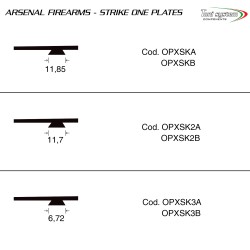 Red dot base plate, dovetail 11,7mm (type B) for Strike One