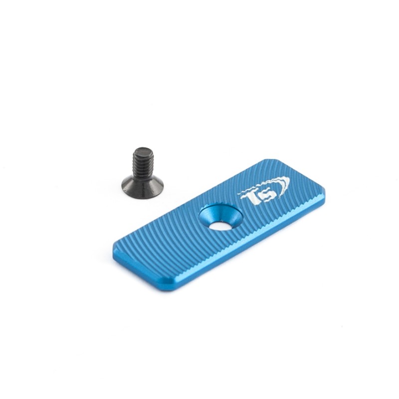 Oversized release button central hole 42mmx16mm