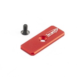 Oversized release button central hole 42mmx16mm