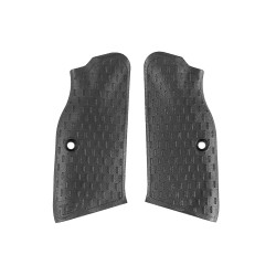 Long track grips in polymer for Tanfoglio large frame