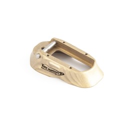 Brass magwell for Vibram grips for 1911