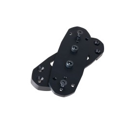 Butt-plate kit for adjustable stock in deviation and rotation