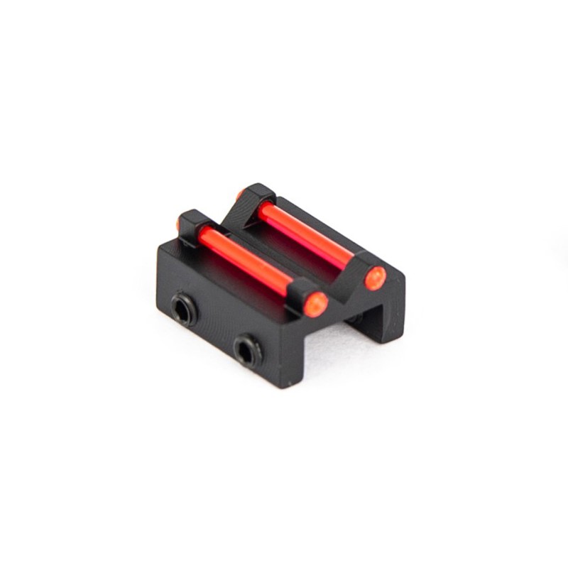 Rear sight for rib less than 8,1 with red optic fiber 1,5 mm