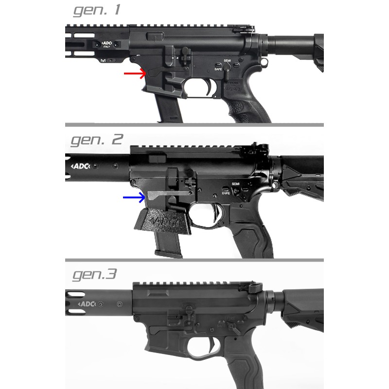 Magwell for AR9 ADC, DASAN, NUOVA JAGER gen.1-  9mm
